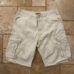 Vintage Get Lucky Beige / Cream Cargo Shorts